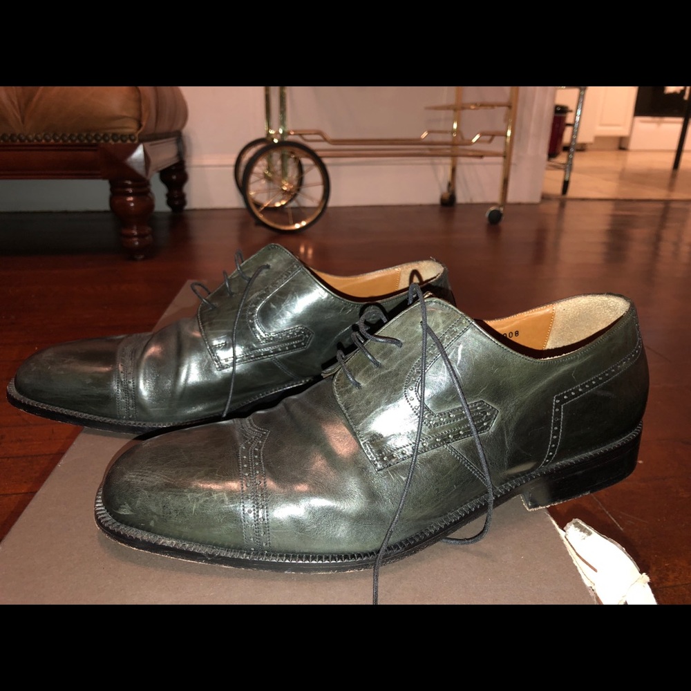 MENS leather Renzo Morini dress shoes!